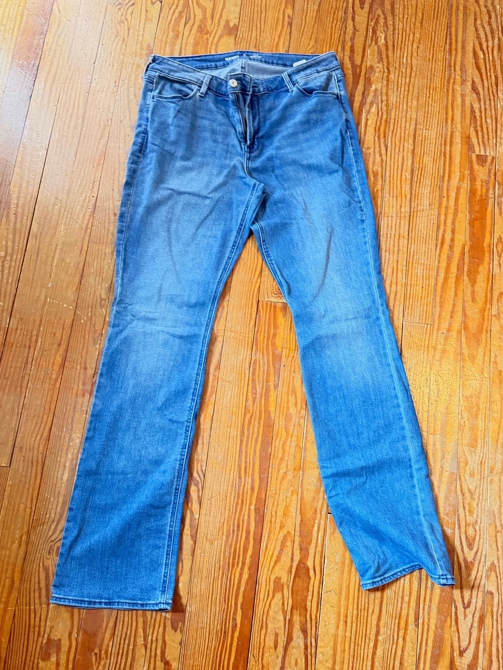 Old Navy Women’s Blue Straight-Leg Jeans